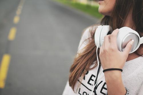 walk and listen to music for self care