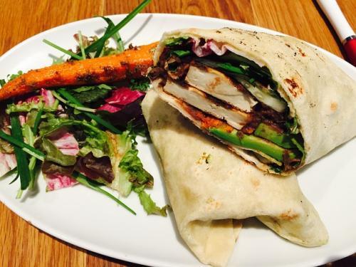 eating vegan wrap is a healthy lifestyle habit